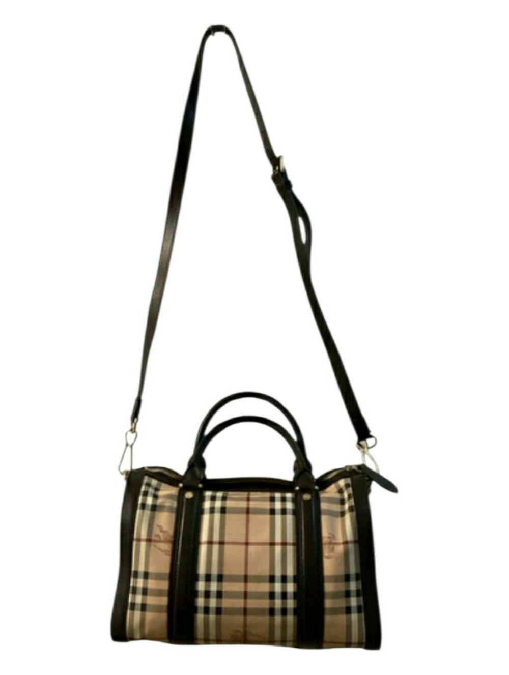 Burberry Haymarket Boston Bag